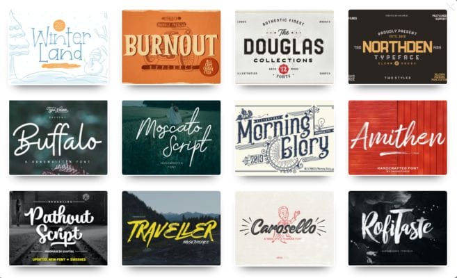 6000+ Premium Fonts