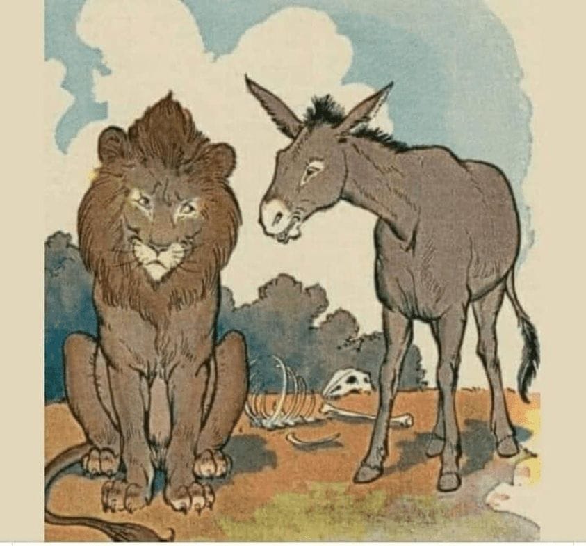 donkey and tiger fable