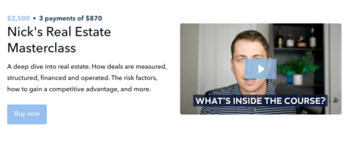 Nick Huber – Real Estate Masterclass