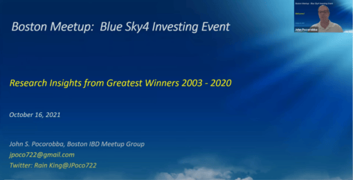 BlueSky4 Presentation Research Insights from 55 Greatest Stock Market Winners 2003 - 2020