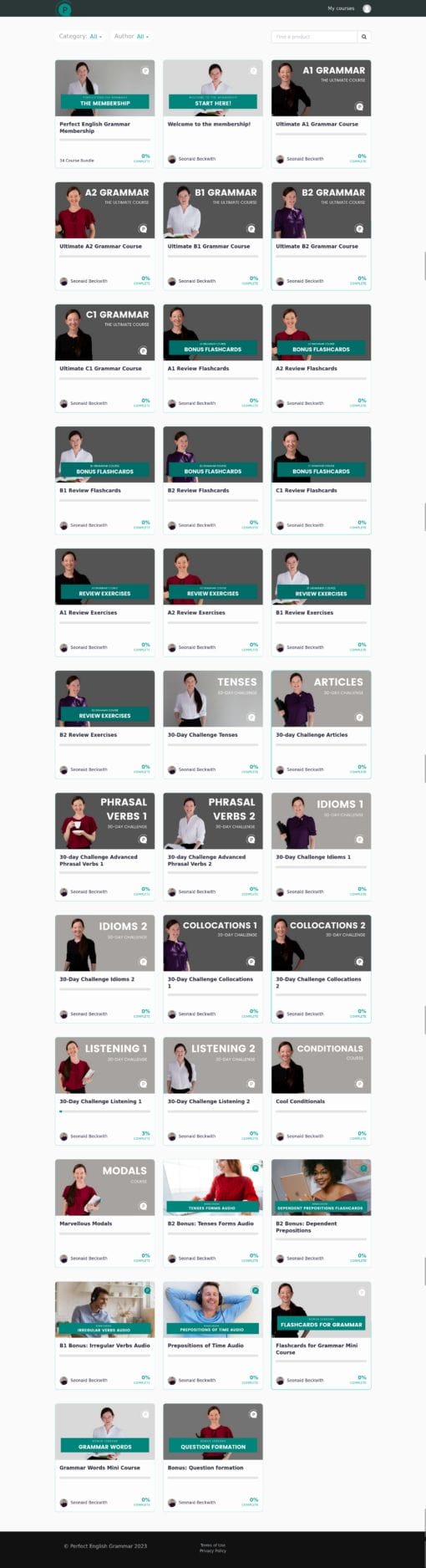 Perfect English Grammar Courses