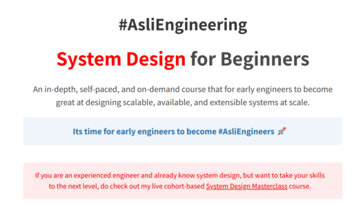 Arpit Bhayani - System Design for Beginners