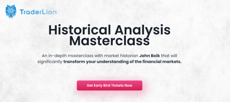 Traderlion - John Boik - Historical Study Masterclass
