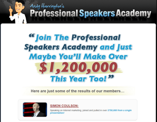 andy harrington - professional speaker course - feature img