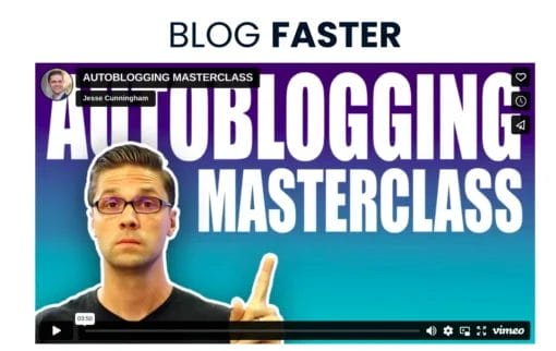Jesse Cunningham - Autoblogging Masterclass Course Download