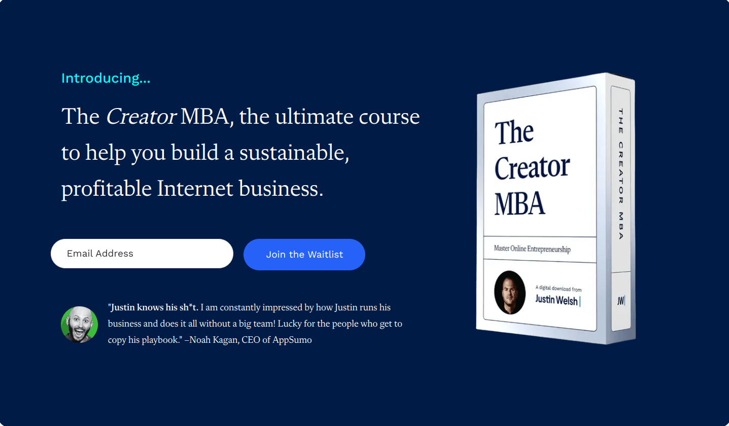 Justin Welsh - The Creator MBA