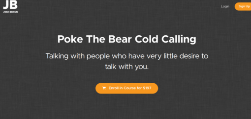 Josh Braun – Poke the Bear Cold Calling Download