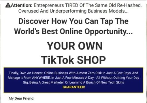 Shawn Hart – TikShop Secrets Download
