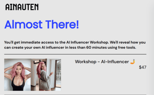 AinAuten - AI-Influencer Complete Workshop Download