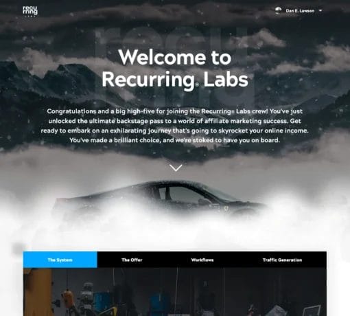 Recurring Labs - One-Page Website Download