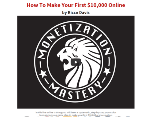 Ricco Davis – Data Arbitrage Master Class M.6.O.X.