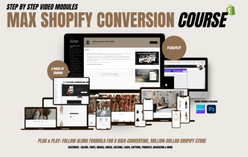 David Kollar – Max Conversion Shopify Course DOWNLOAD