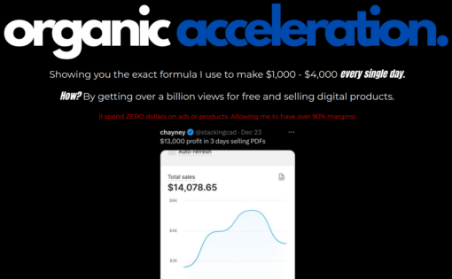 Organic Acceleration Course