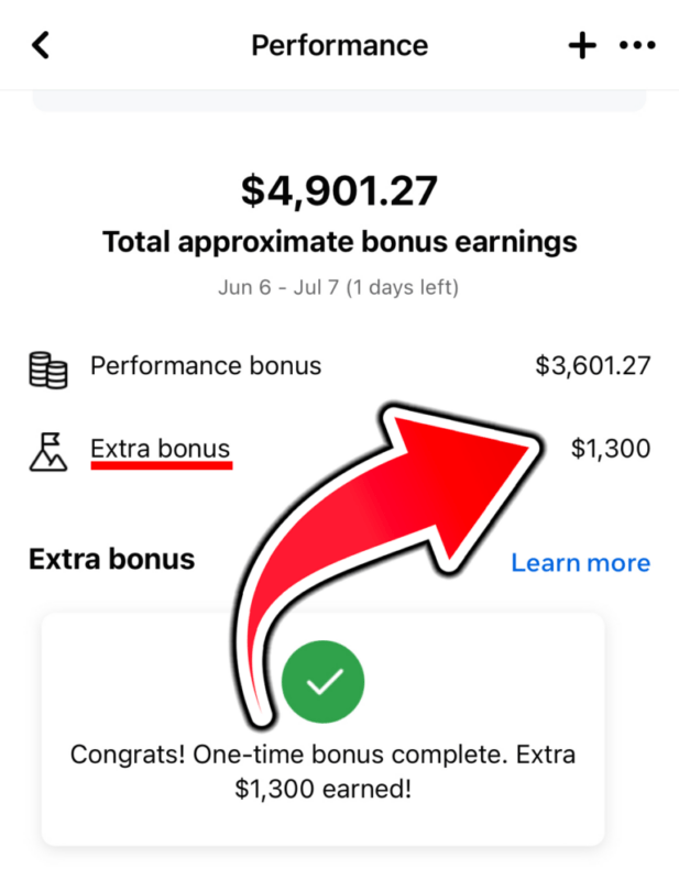 facebook bonus extra bonus