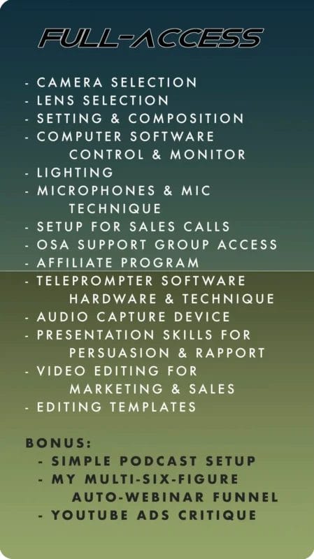 Course Features